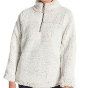 Elodie Half Zip Faux Shearling Wubby Pullover
